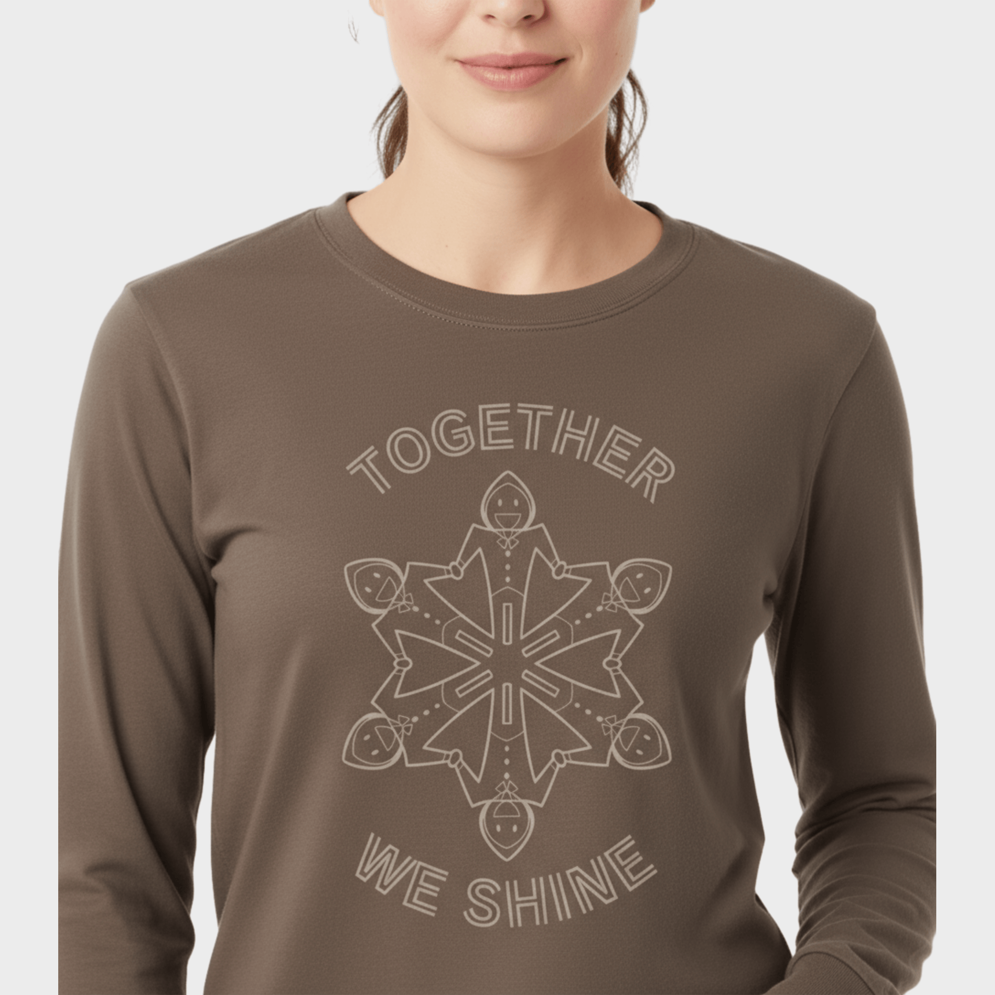 Autism Long - sleeve - Together We Shine Comfort Colors Long Sleeve T-Shirt - Daily Bloom