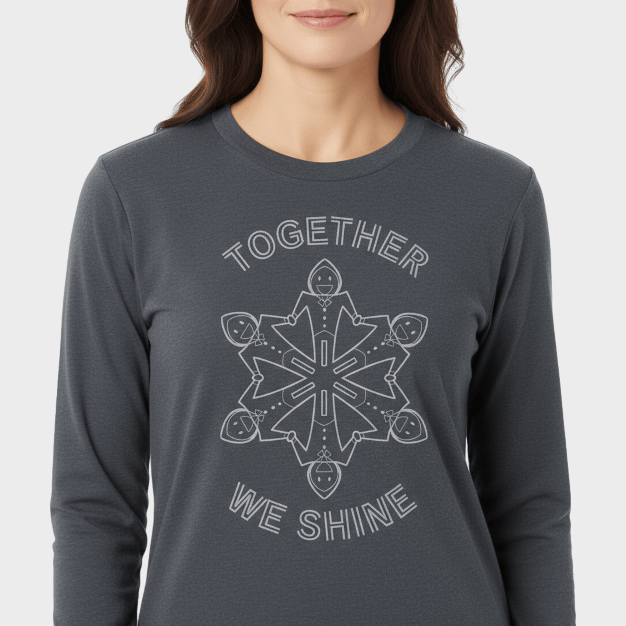 Autism Long - sleeve - Together We Shine Comfort Colors Long Sleeve T-Shirt - Daily Bloom