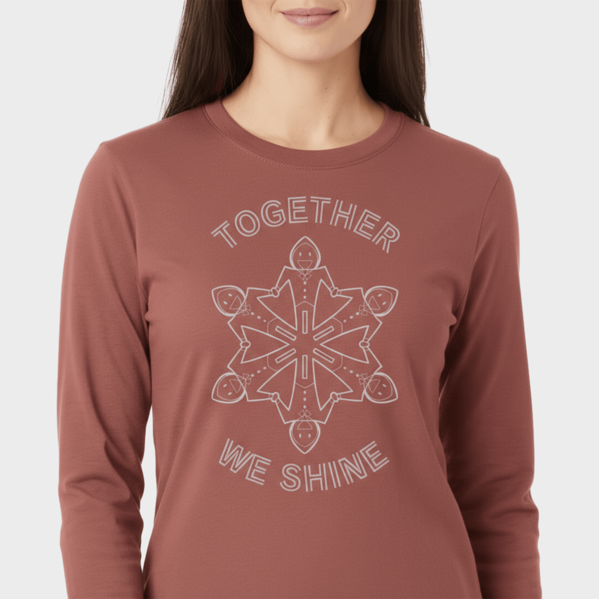 Autism Long - sleeve - Together We Shine Comfort Colors Long Sleeve T-Shirt - Daily Bloom