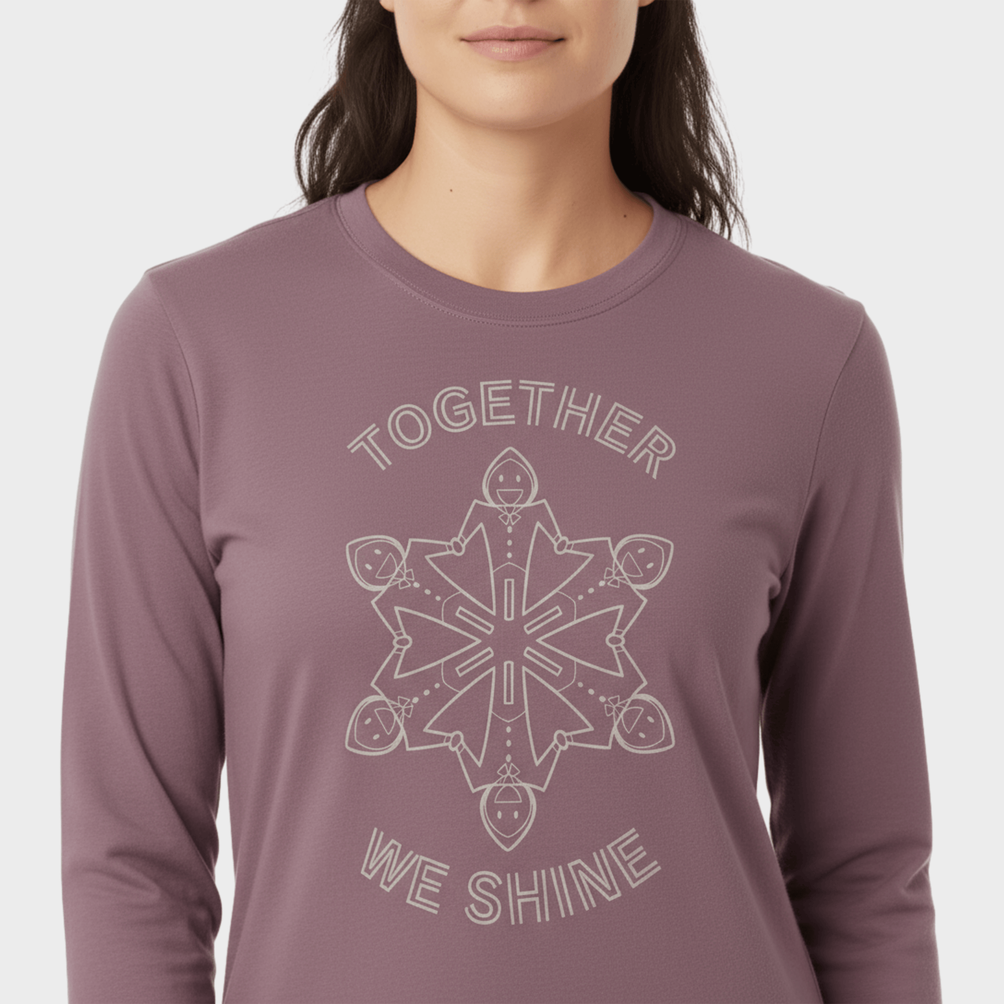 Autism Long - sleeve - Together We Shine Comfort Colors Long Sleeve T-Shirt - Daily Bloom