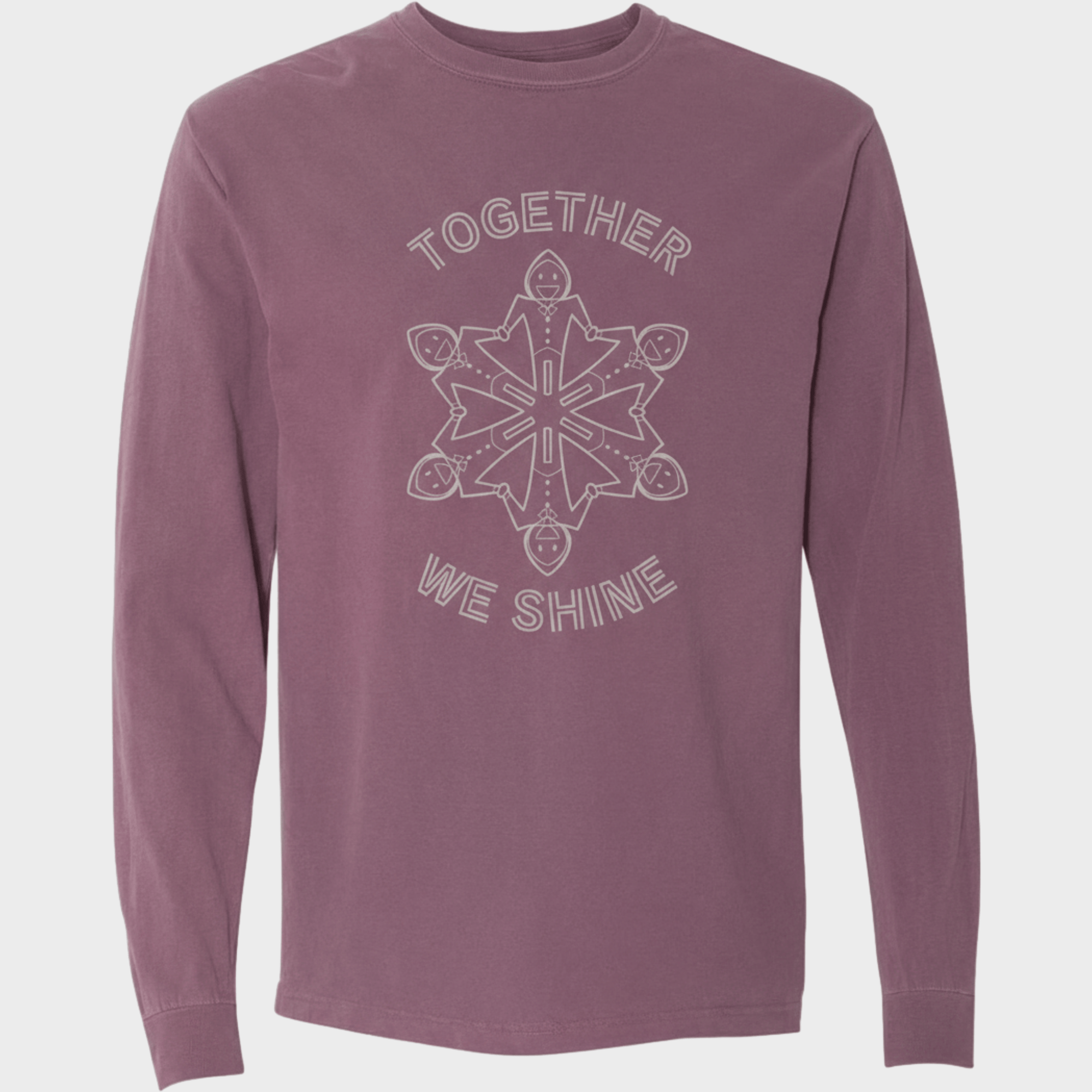 Autism Long - sleeve - Together We Shine Comfort Colors Long Sleeve T-Shirt - Daily Bloom