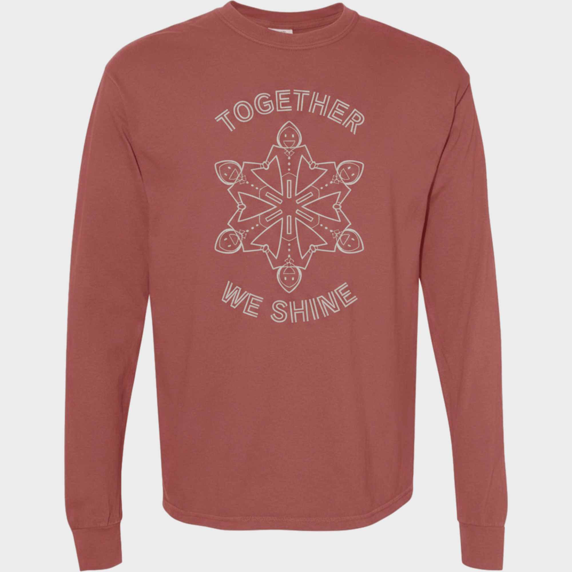 Autism Long - sleeve - Together We Shine Comfort Colors Long Sleeve T-Shirt - Daily Bloom
