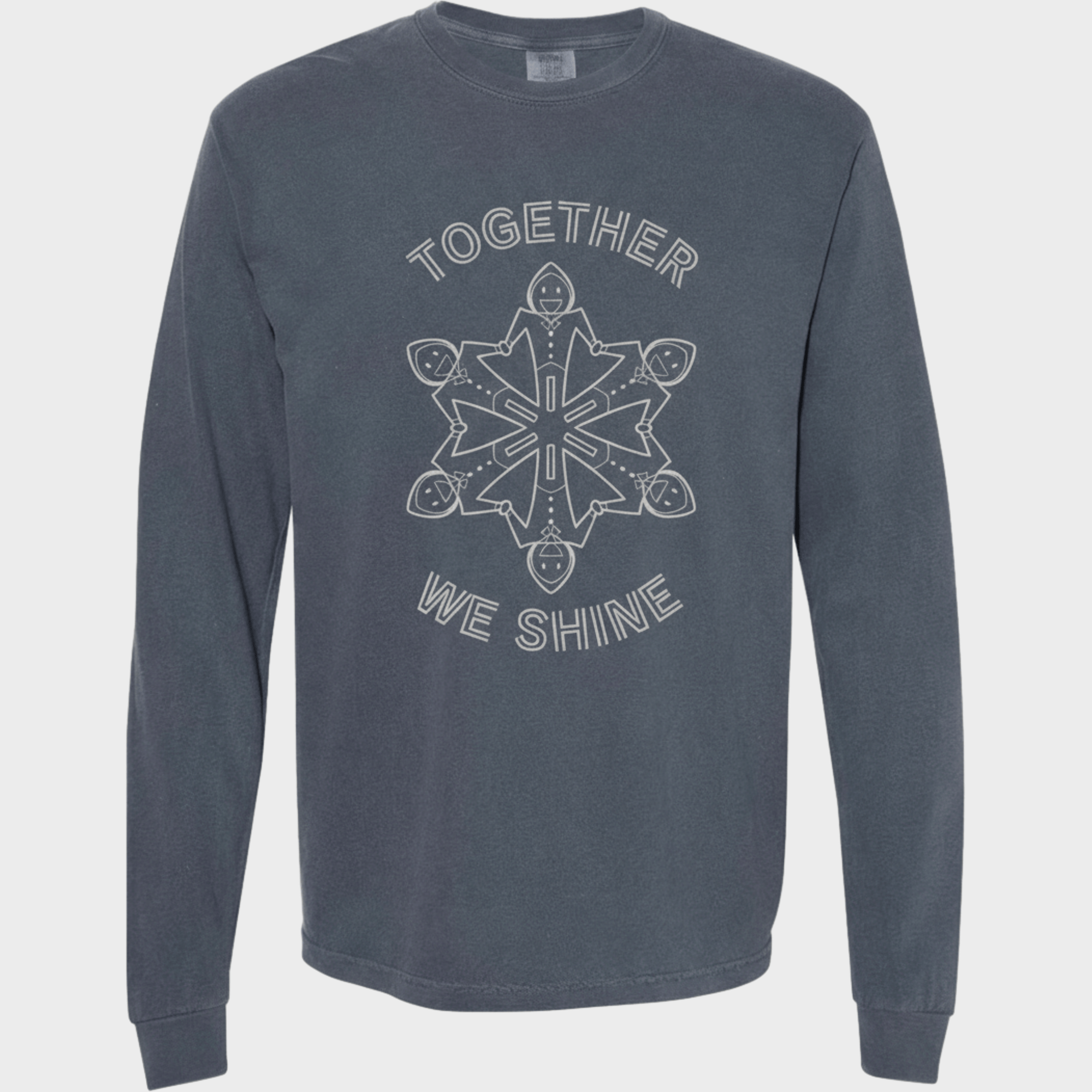 Autism Long - sleeve - Together We Shine Comfort Colors Long Sleeve T-Shirt - Daily Bloom