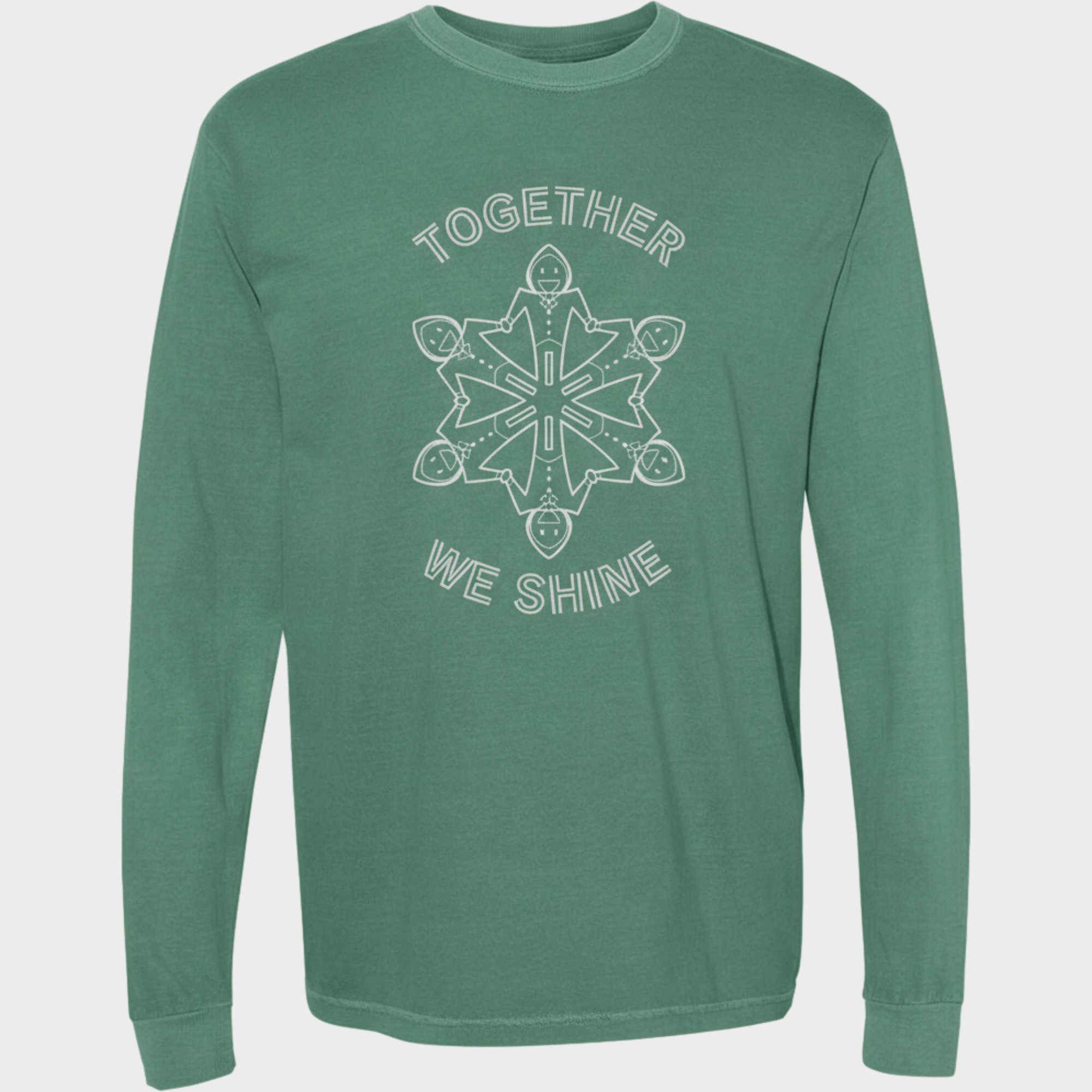 Autism Long - sleeve - Together We Shine Comfort Colors Long Sleeve T-Shirt - Daily Bloom
