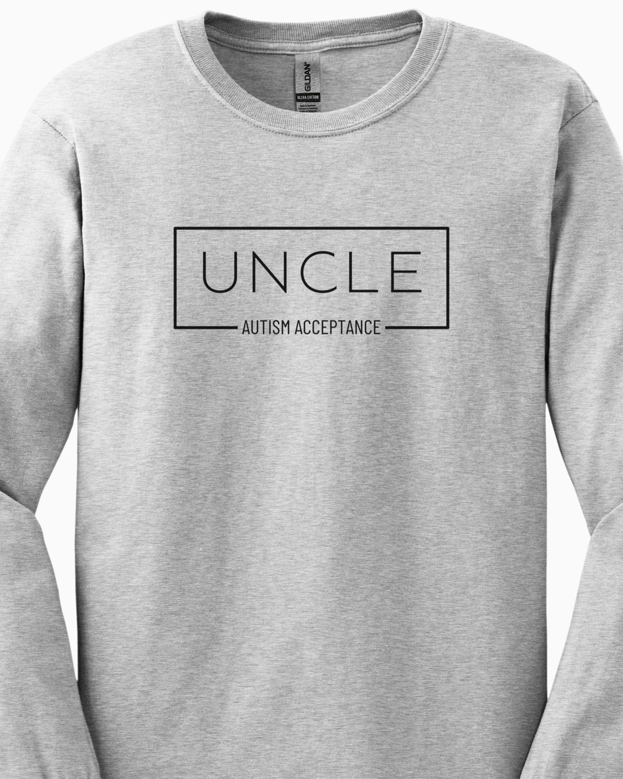 Uncle Box Long Sleeve T-Shirt-Neurodiversity, ADHD & Autism Awareness & Acceptance Long-sleeve by Daily Bloom
