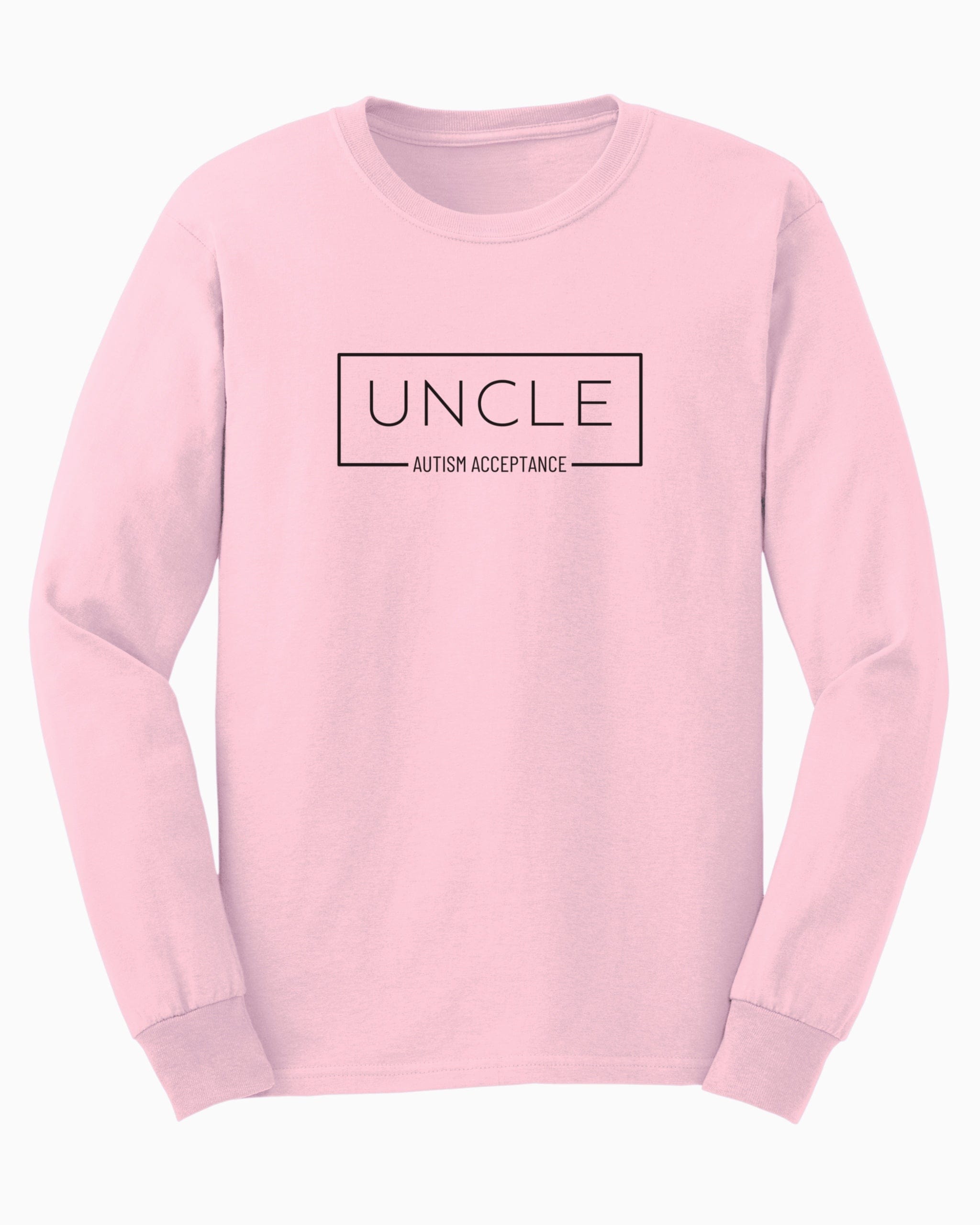 Uncle Box Long Sleeve T-Shirt-Light Pink-Neurodiversity, ADHD & Autism Awareness & Acceptance Long-sleeve by Daily Bloom