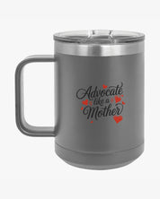 Autism Mug By Daily Bloom Mother's Day 2025 - Advocate Like a Mother Coffee Mug Tumbler Dark Gray / 15oz