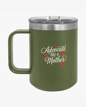 Autism Mug By Daily Bloom Mother's Day 2025 - Advocate Like a Mother Coffee Mug Tumbler Olive Green / 15oz
