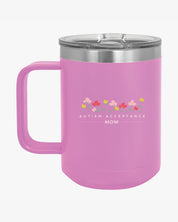 Autism Mug By Daily Bloom Mother's Day 2025 - Autism Acceptance Mom Coffee Mug Tumbler Light Purple / 15oz