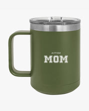 Autism Mug By Daily Bloom Mother's Day 2025 - Autism Mom College Coffee Mug Tumbler Olive Green / 15oz