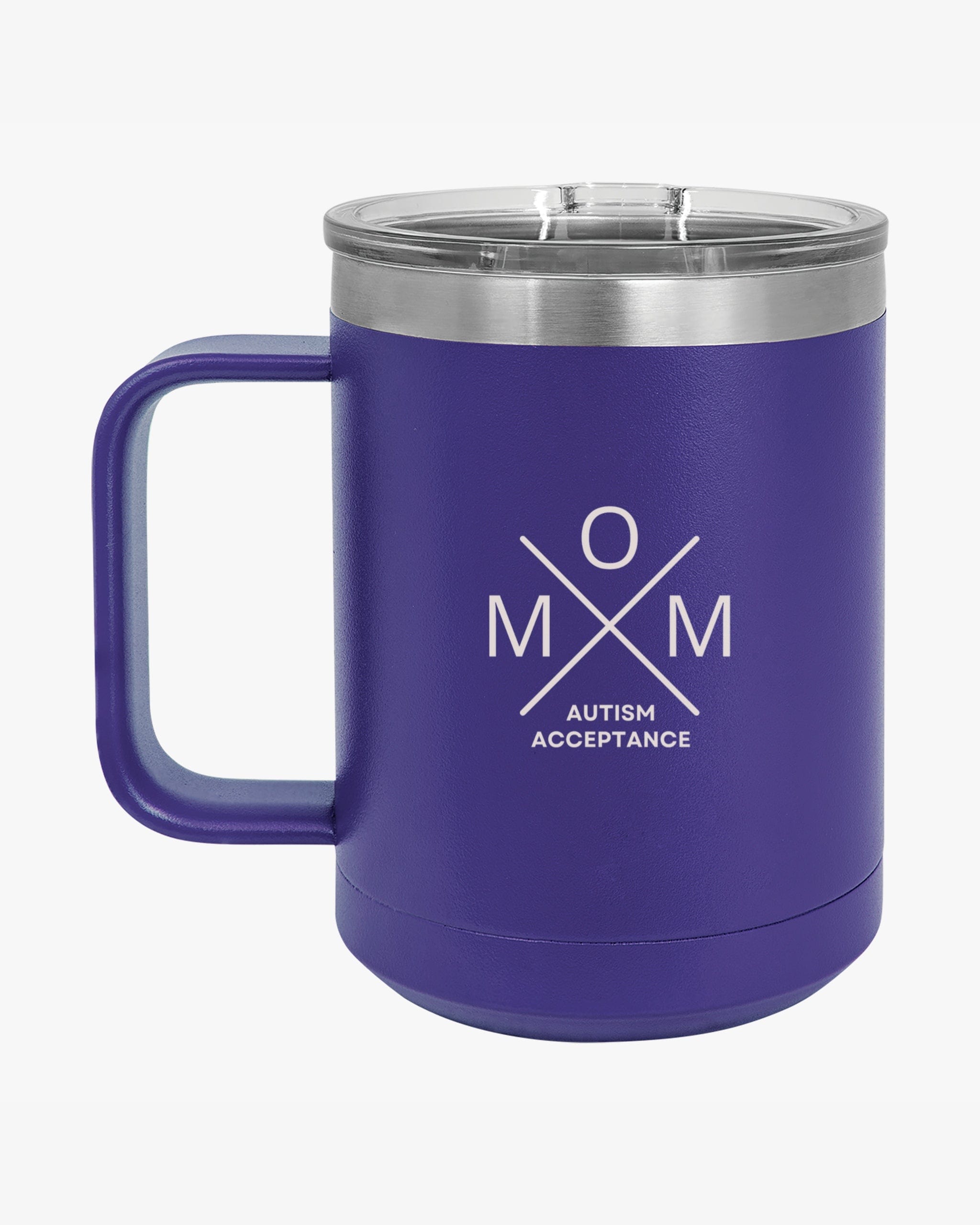 Autism Mug By Daily Bloom Mother's Day 2025 - Mom Cross Coffee Mug Tumbler Dark Purple / 15oz
