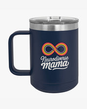 Autism Mug By Daily Bloom Mother's Day 2025 - Neurodiverse Mama Coffee Mug Tumbler Navy / 15oz