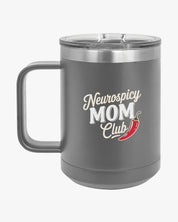 Autism Mug By Daily Bloom Mother's Day 2025 - Neurospicy Mom Club Coffee Mug Tumbler Dark Gray / 15oz