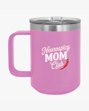 Autism Mug By Daily Bloom Mother's Day 2025 - Neurospicy Mom Club Coffee Mug Tumbler Light Purple / 15oz