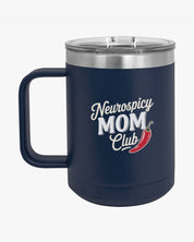 Autism Mug By Daily Bloom Mother's Day 2025 - Neurospicy Mom Club Coffee Mug Tumbler Navy / 15oz