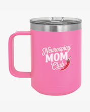 Autism Mug By Daily Bloom Mother's Day 2025 - Neurospicy Mom Club Coffee Mug Tumbler Pink / 15oz
