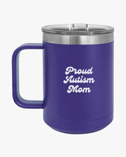 Autism Mug By Daily Bloom Mother's Day 2025 - Proud Autism Mom Coffee Mug Tumbler Dark Purple / 15oz