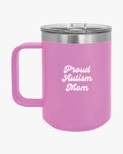 Autism Mug By Daily Bloom Mother's Day 2025 - Proud Autism Mom Coffee Mug Tumbler Light Purple / 15oz