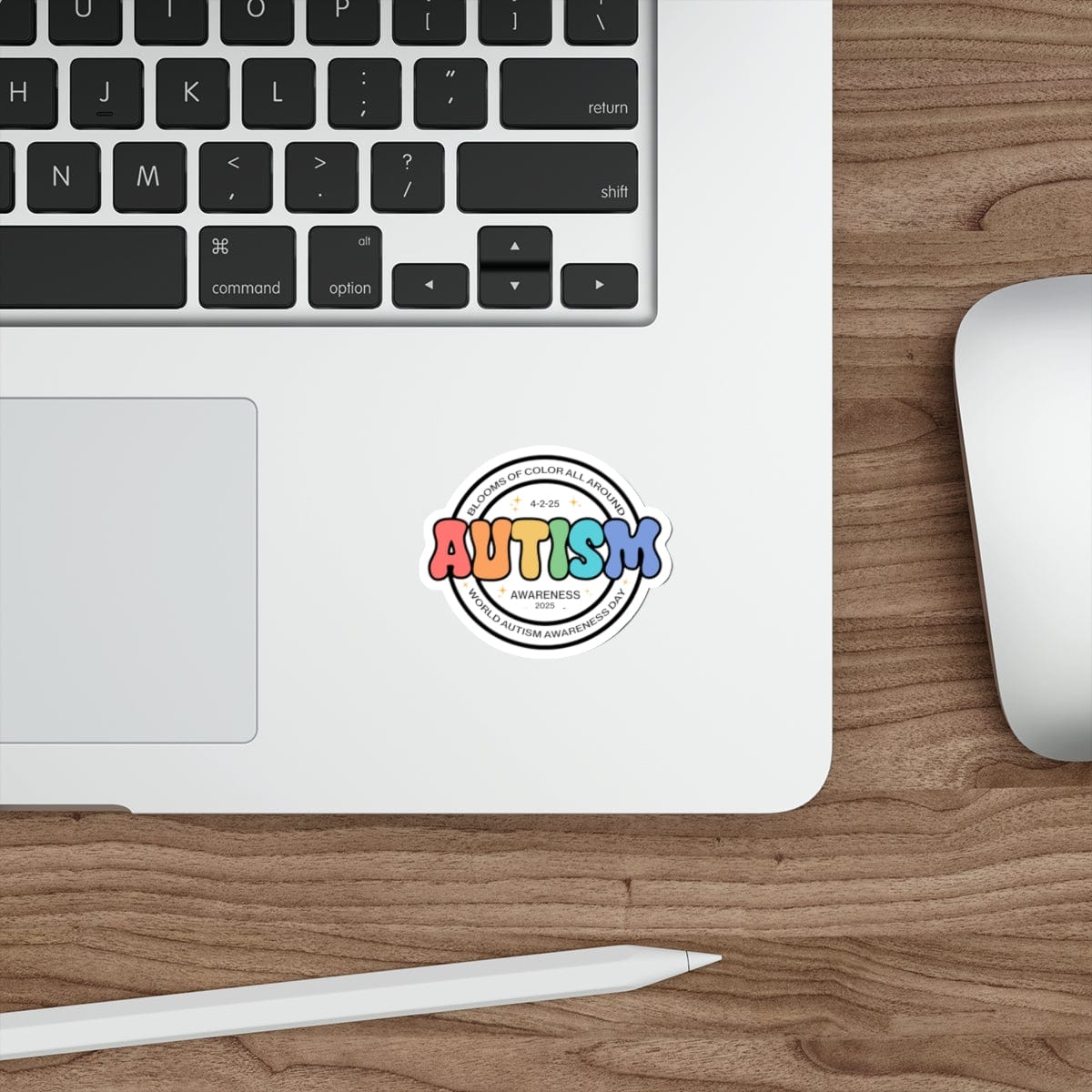 Autism Paper products By Daily Bloom Autism Acceptance 2025 - Blooms of Color All Around Sticker