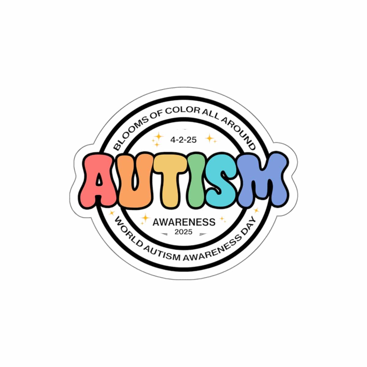 Autism Paper products By Daily Bloom Autism Acceptance 2025 Sticker - Complete Set Bundle