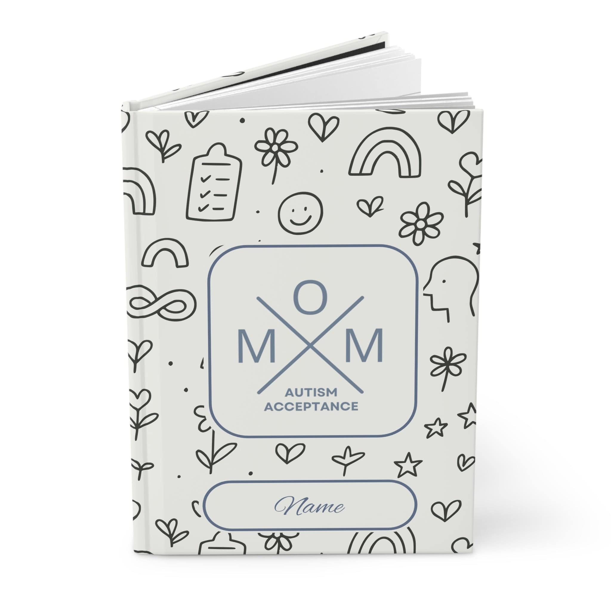 Autism Paper products By Daily Bloom Mothers Day 2025 - Mom Cross Personalized Hardcover Journal Notebook