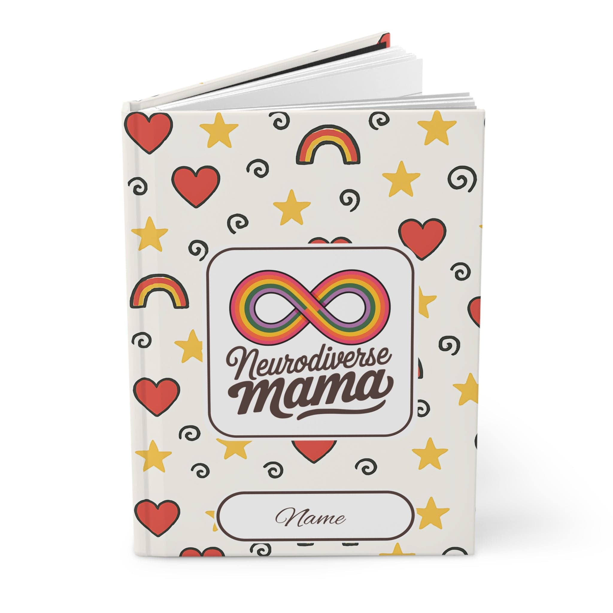 Autism Paper products By Daily Bloom Mothers Day 2025 - Neurodiverse Mama Personalized Hardcover Journal Notebook