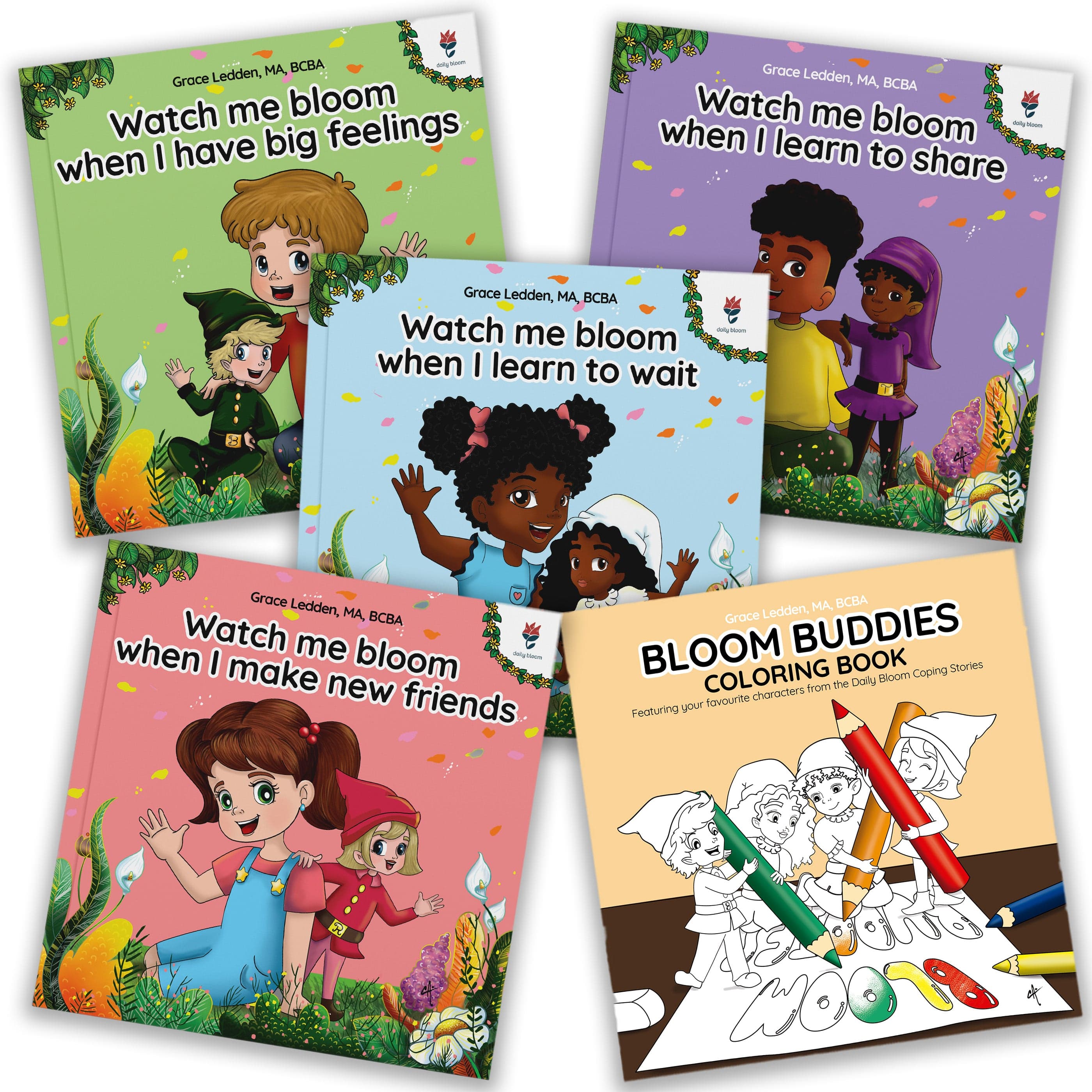 Daily Bloom Coping Series 5 Book Bundle-Neurodiversity, ADHD & Autism Awareness & Acceptance Paperback Book by Daily Bloom