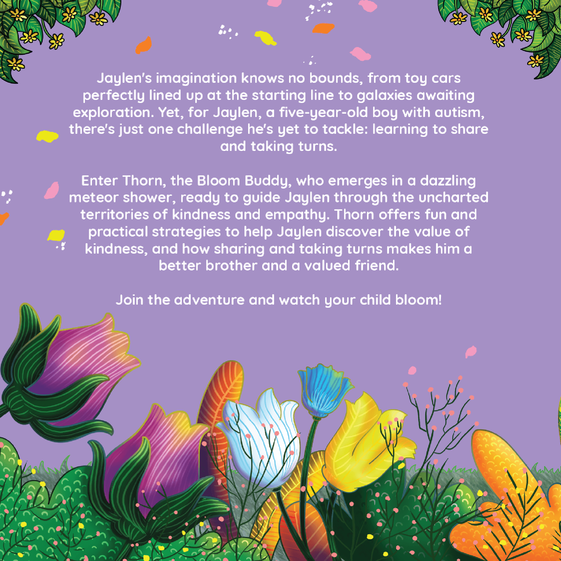 Watch me bloom when I learn to share-Neurodiversity, ADHD & Autism Awareness & Acceptance Paperback Book by Daily Bloom