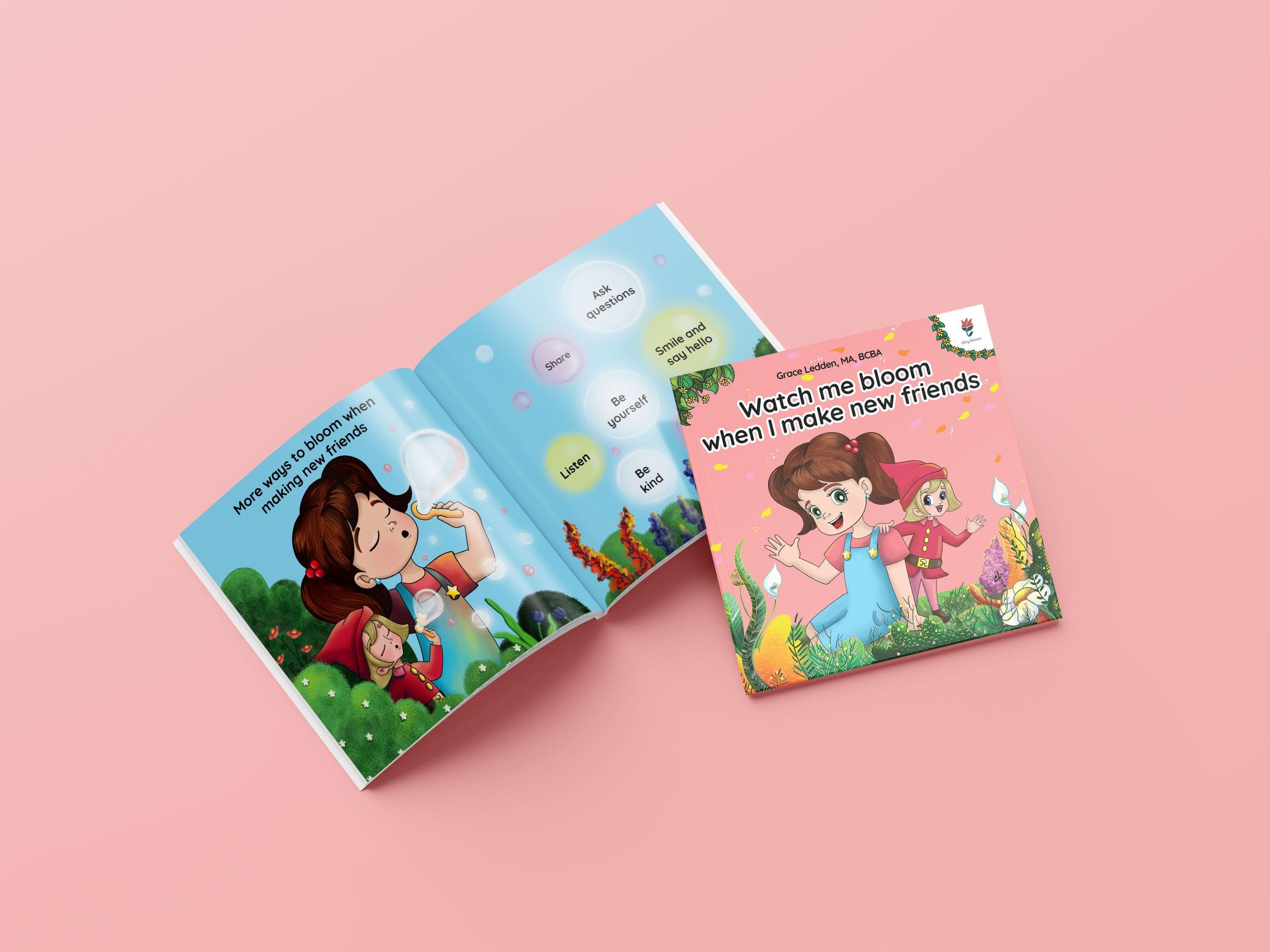 Watch me bloom when I make new friends-Neurodiversity, ADHD & Autism Awareness & Acceptance Paperback Book by Daily Bloom