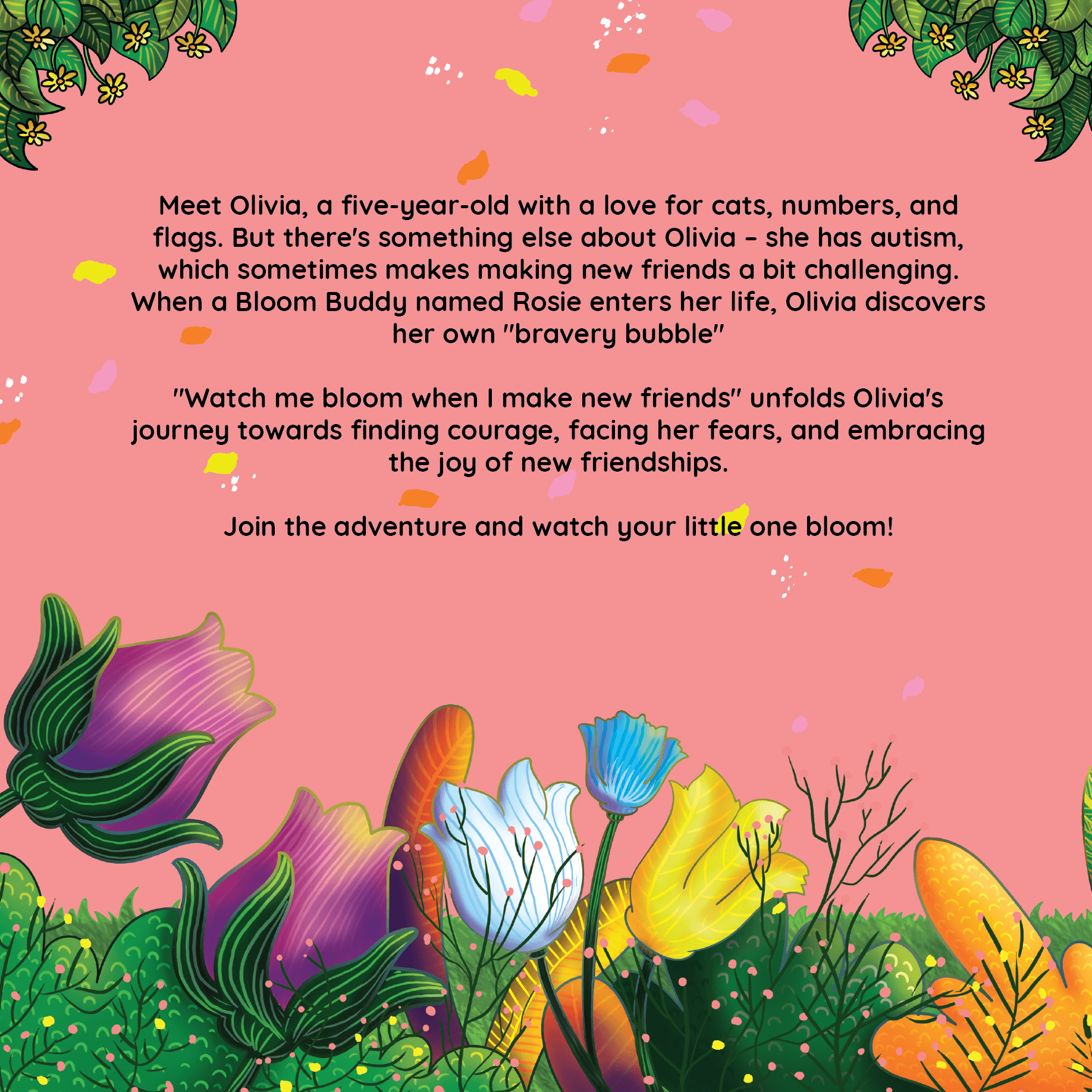 Watch me bloom when I make new friends-Neurodiversity, ADHD & Autism Awareness & Acceptance Paperback Book by Daily Bloom
