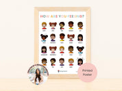 How Are You Feeling? - Emotion Identification Printed Wall Poster-Neurodiversity, ADHD & Autism Awareness & Acceptance Poster by Daily Bloom