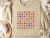 Acceptance Grows Here Flowers Sweatshirt-Sand-Neurodiversity, ADHD & Autism Awareness & Acceptance Sweatshirt by Daily Bloom