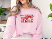Acceptance Grows Here Groovy Sweatshirt-Neurodiversity, ADHD & Autism Awareness & Acceptance Sweatshirt by Daily Bloom
