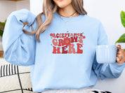 Acceptance Grows Here Groovy Sweatshirt-Neurodiversity, ADHD & Autism Awareness & Acceptance Sweatshirt by Daily Bloom
