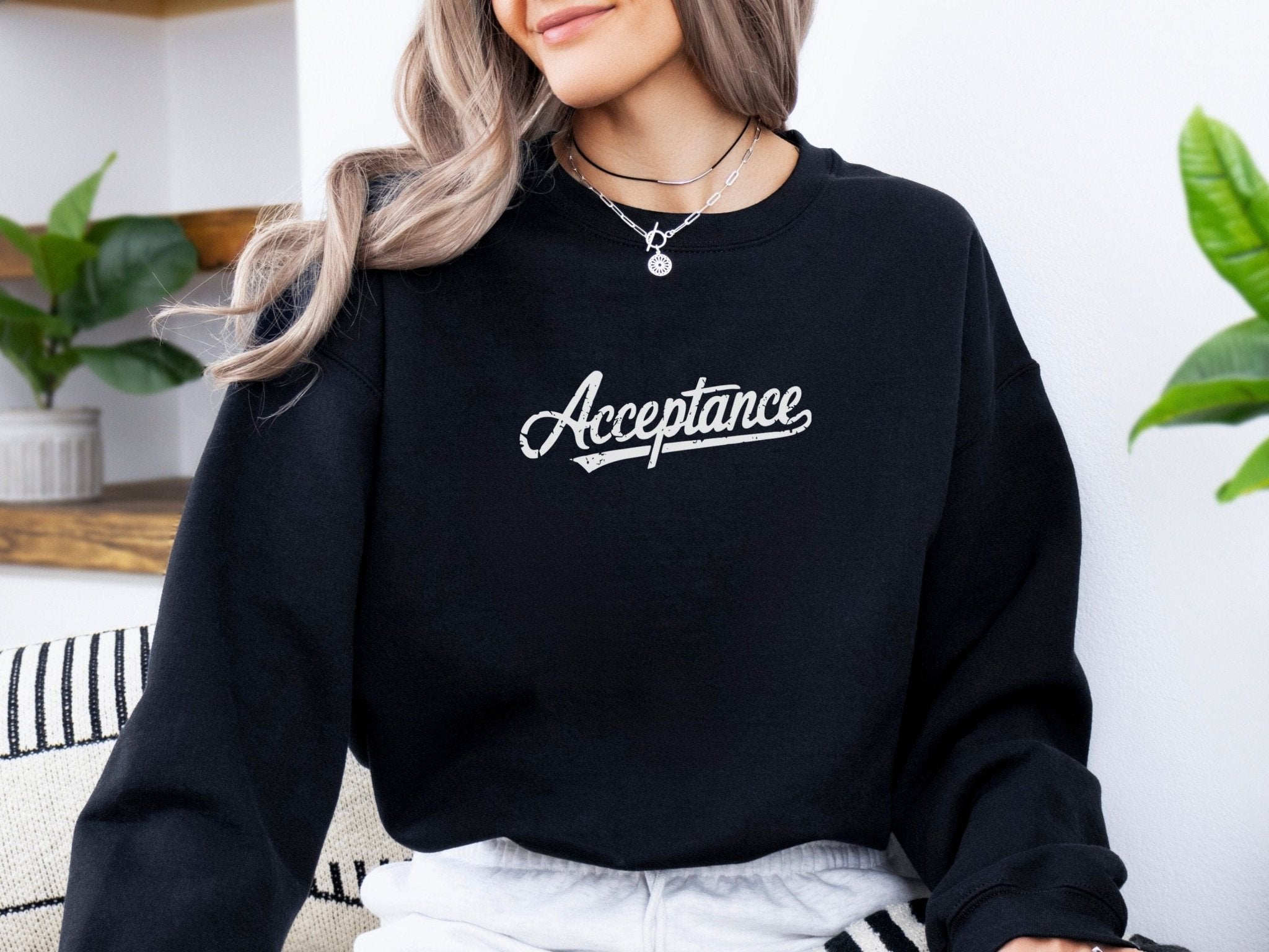 Autism Sweatshirt - Acceptance Grunge Sweatshirt - Daily Bloom