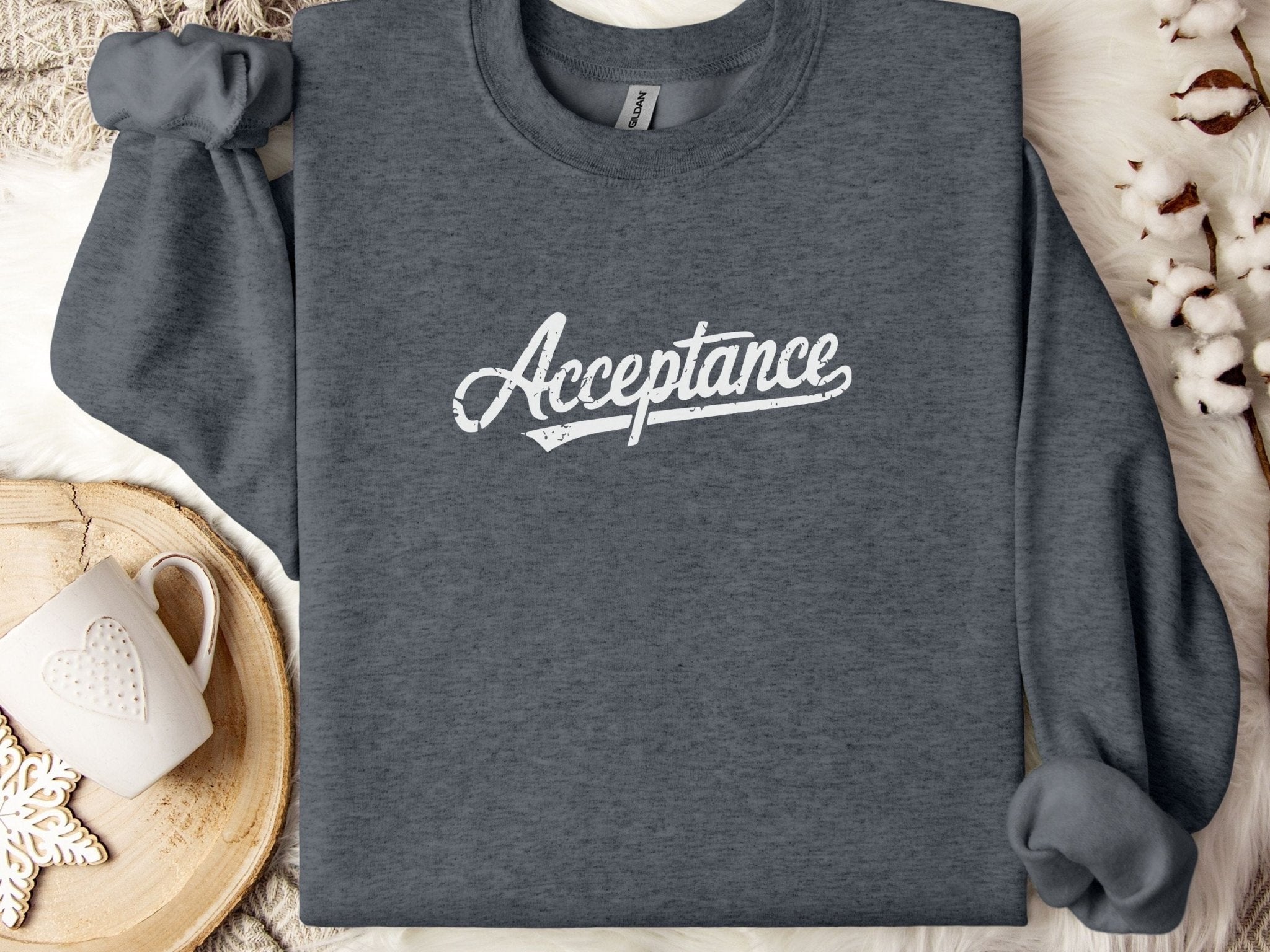Autism Sweatshirt - Acceptance Grunge Sweatshirt - Daily Bloom