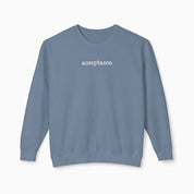 Autism Sweatshirt By Daily Bloom Acceptance Statement Comfort Colors Lightweight Sweatshirt Blue Jean / S