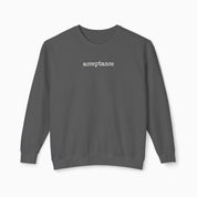 Autism Sweatshirt By Daily Bloom Acceptance Statement Comfort Colors Lightweight Sweatshirt Pepper / S