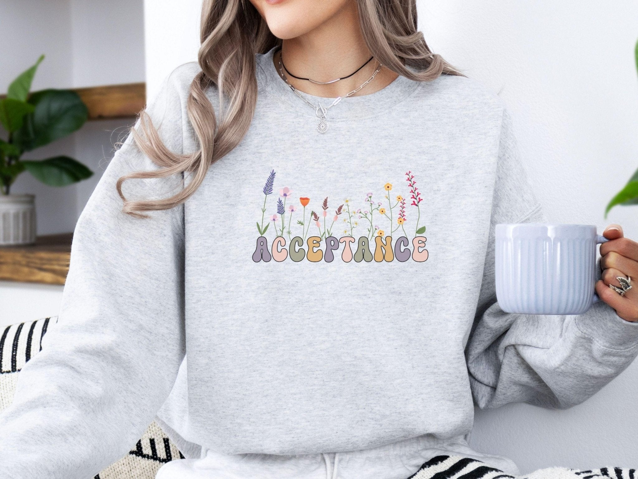 Autism Sweatshirt - Acceptance Wildflowers Sweatshirt - Daily Bloom