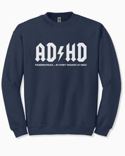 Autism Sweatshirt By Daily Bloom AD/HD Thunderstruck Sweatshirt Navy / S