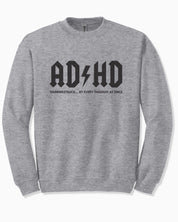 Autism Sweatshirt By Daily Bloom AD/HD Thunderstruck Sweatshirt Sport Grey / S