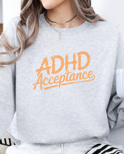 Autism Sweatshirt By Daily Bloom ADHD Acceptance Grunge Style Sweatshirt