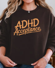 Autism Sweatshirt By Daily Bloom ADHD Acceptance Grunge Style Sweatshirt