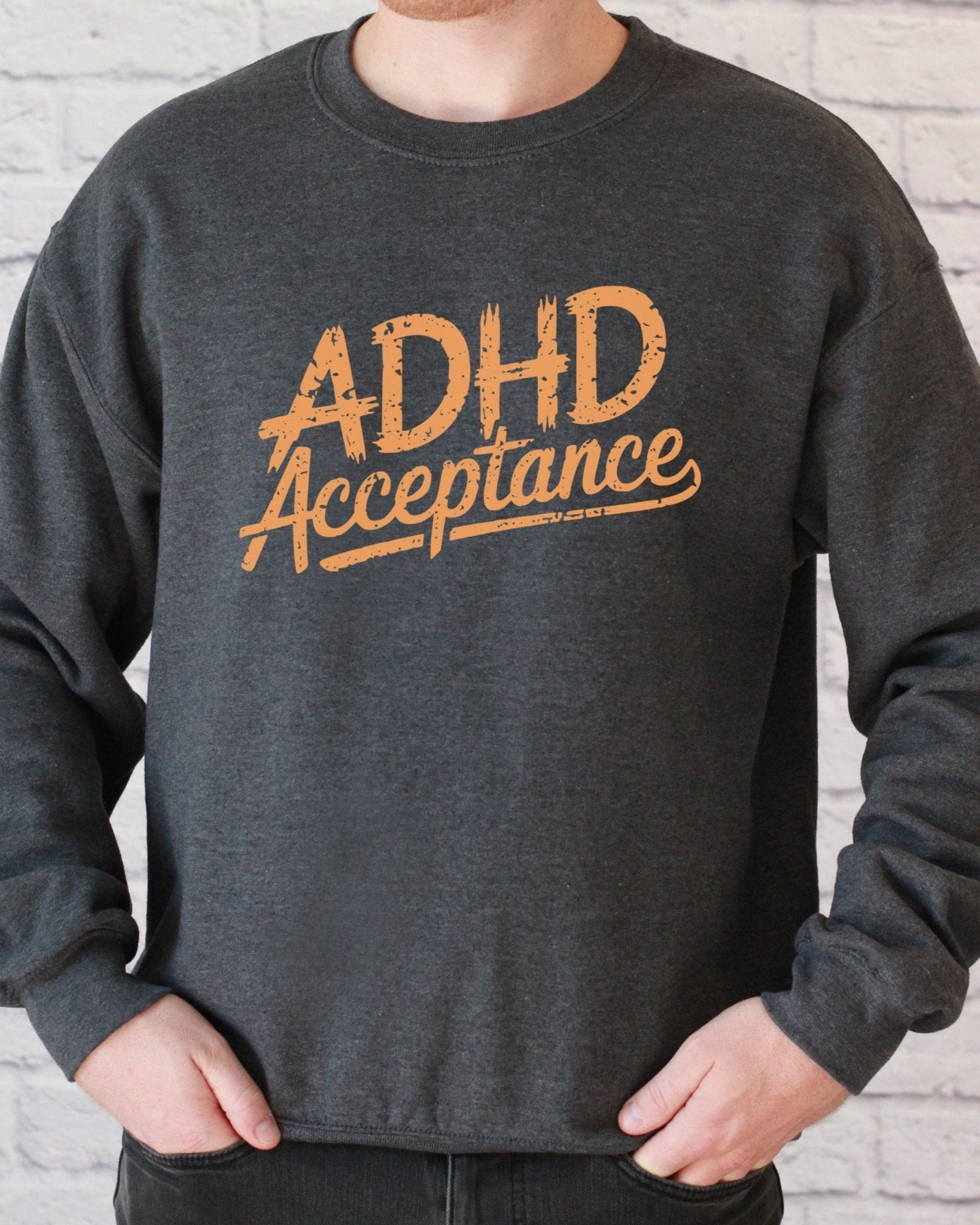 Autism Sweatshirt - ADHD Acceptance Grunge Style Sweatshirt - Daily Bloom