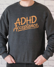Autism Sweatshirt By Daily Bloom ADHD Acceptance Grunge Style Sweatshirt