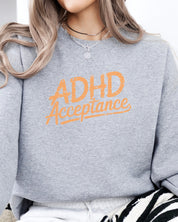 Autism Sweatshirt By Daily Bloom ADHD Acceptance Grunge Style Sweatshirt
