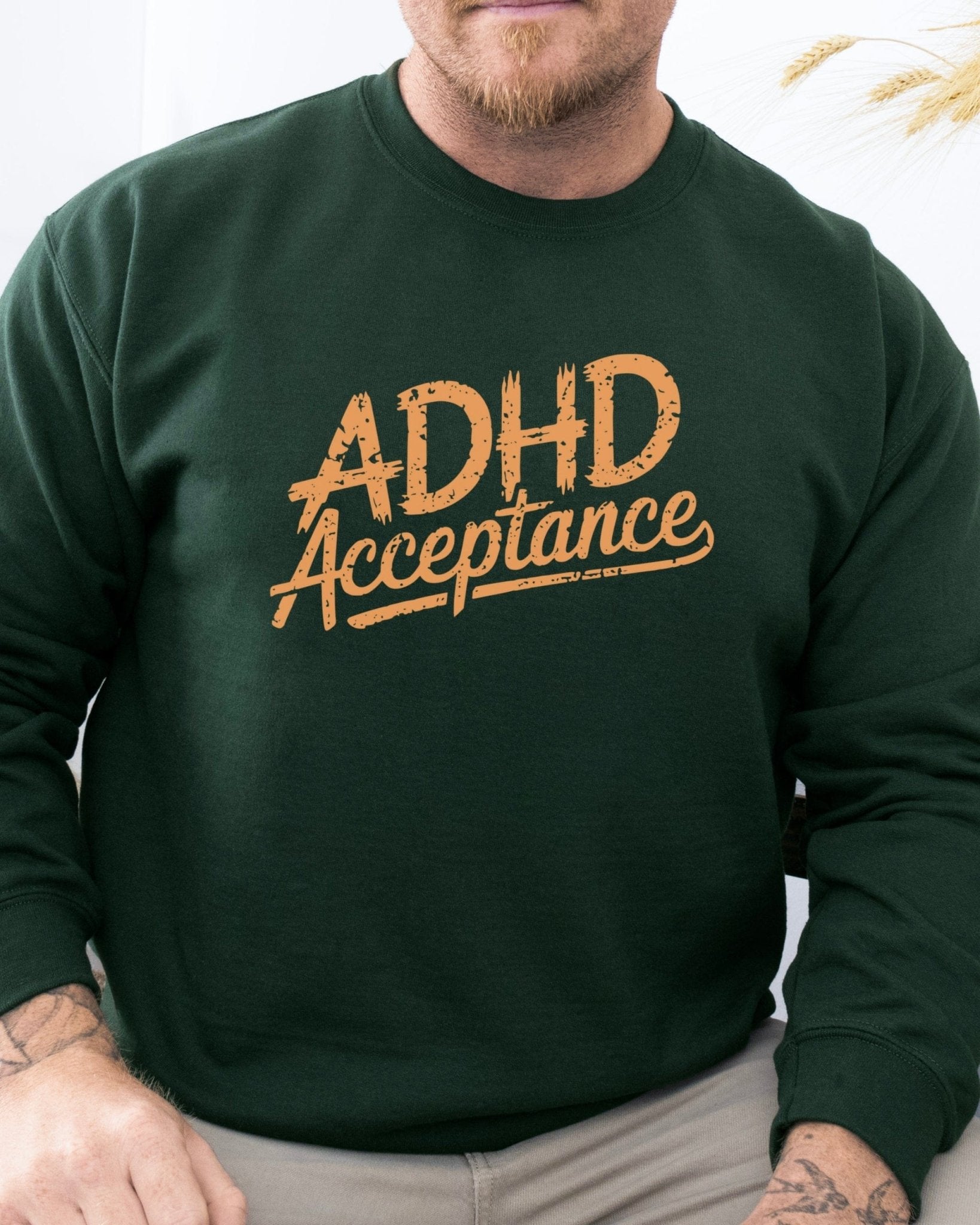 Autism Sweatshirt - ADHD Acceptance Grunge Style Sweatshirt - Daily Bloom