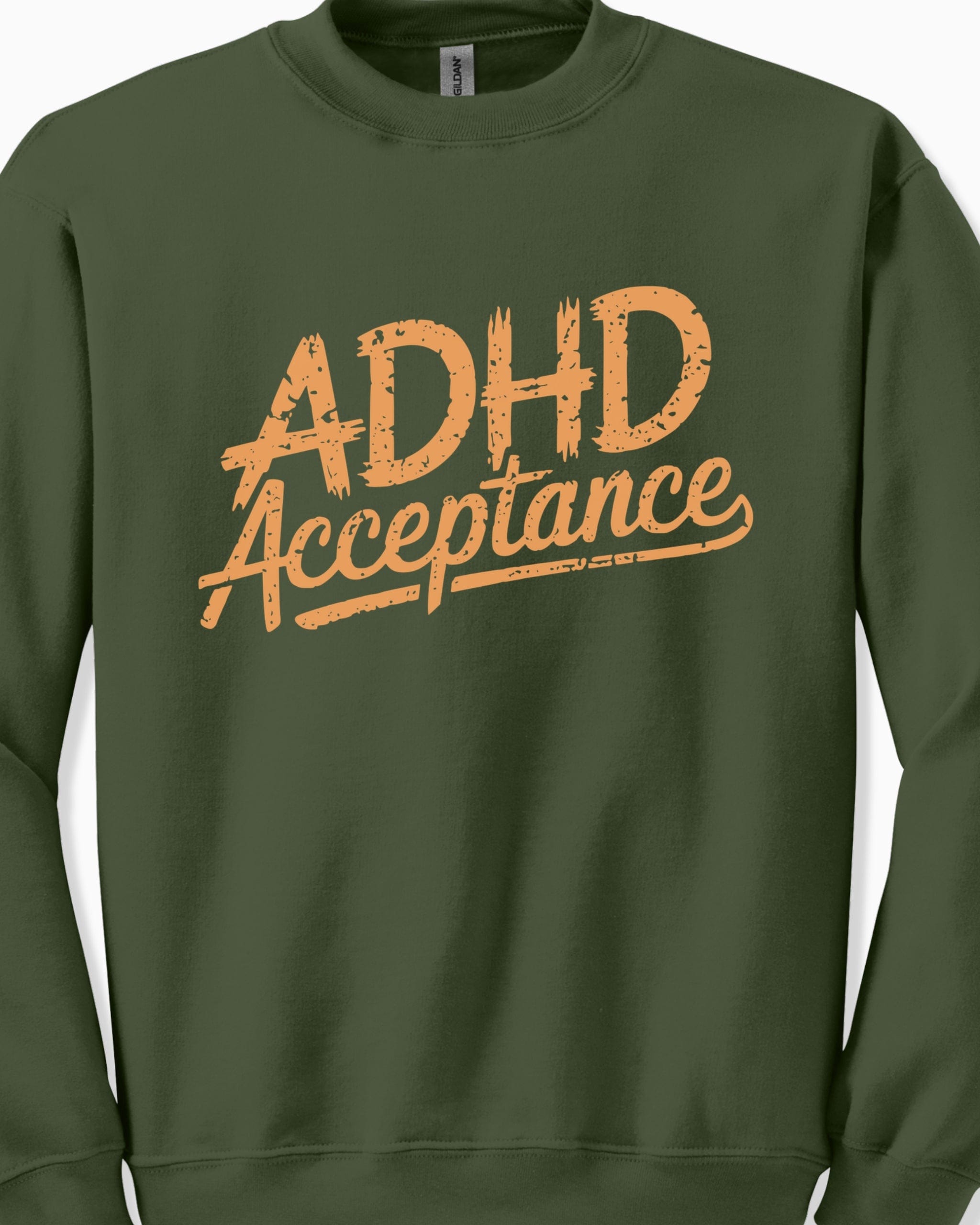 Autism Sweatshirt By Daily Bloom ADHD Acceptance Grunge Style Sweatshirt