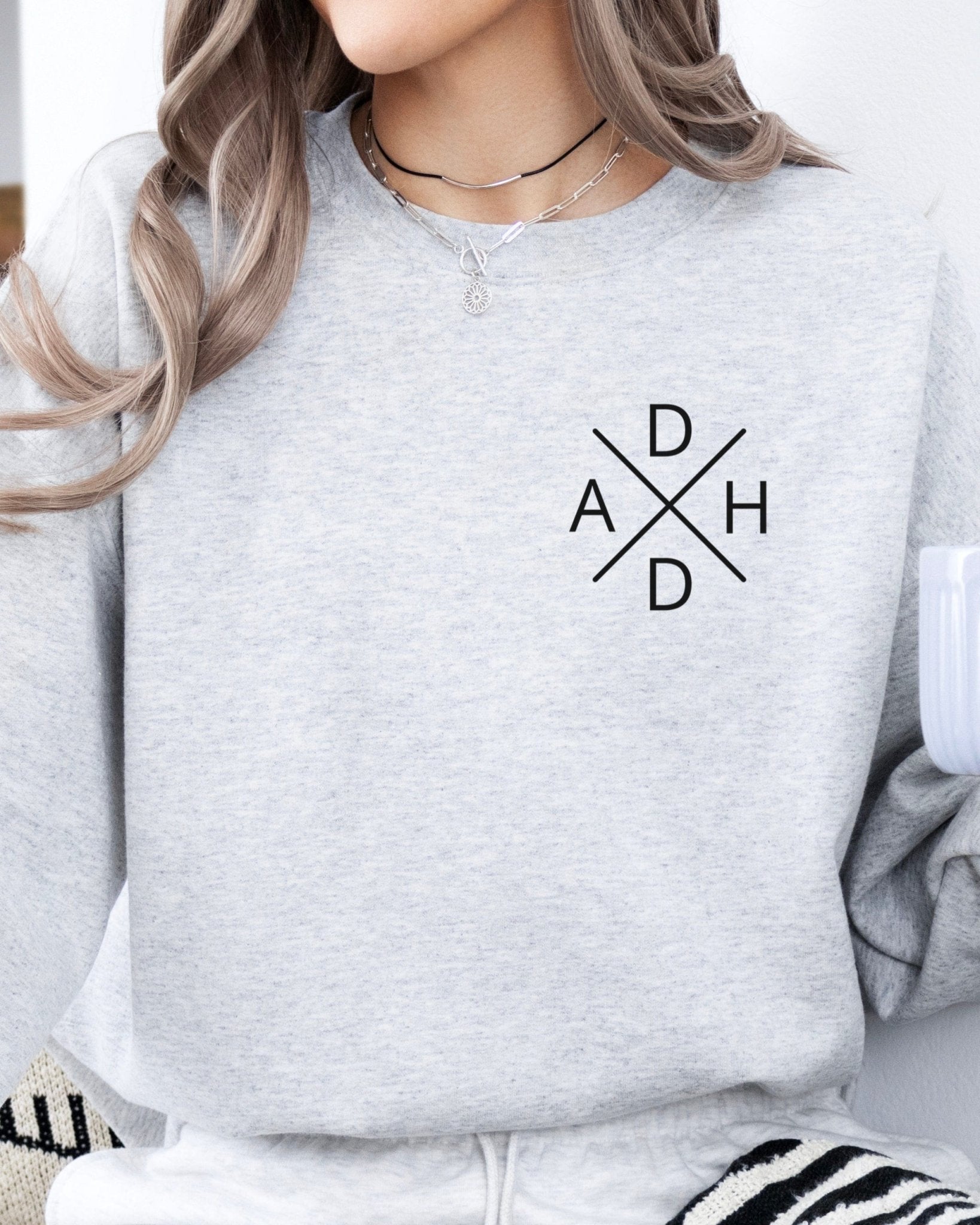 Autism Sweatshirt - ADHD Cross Sweatshirt - Daily Bloom