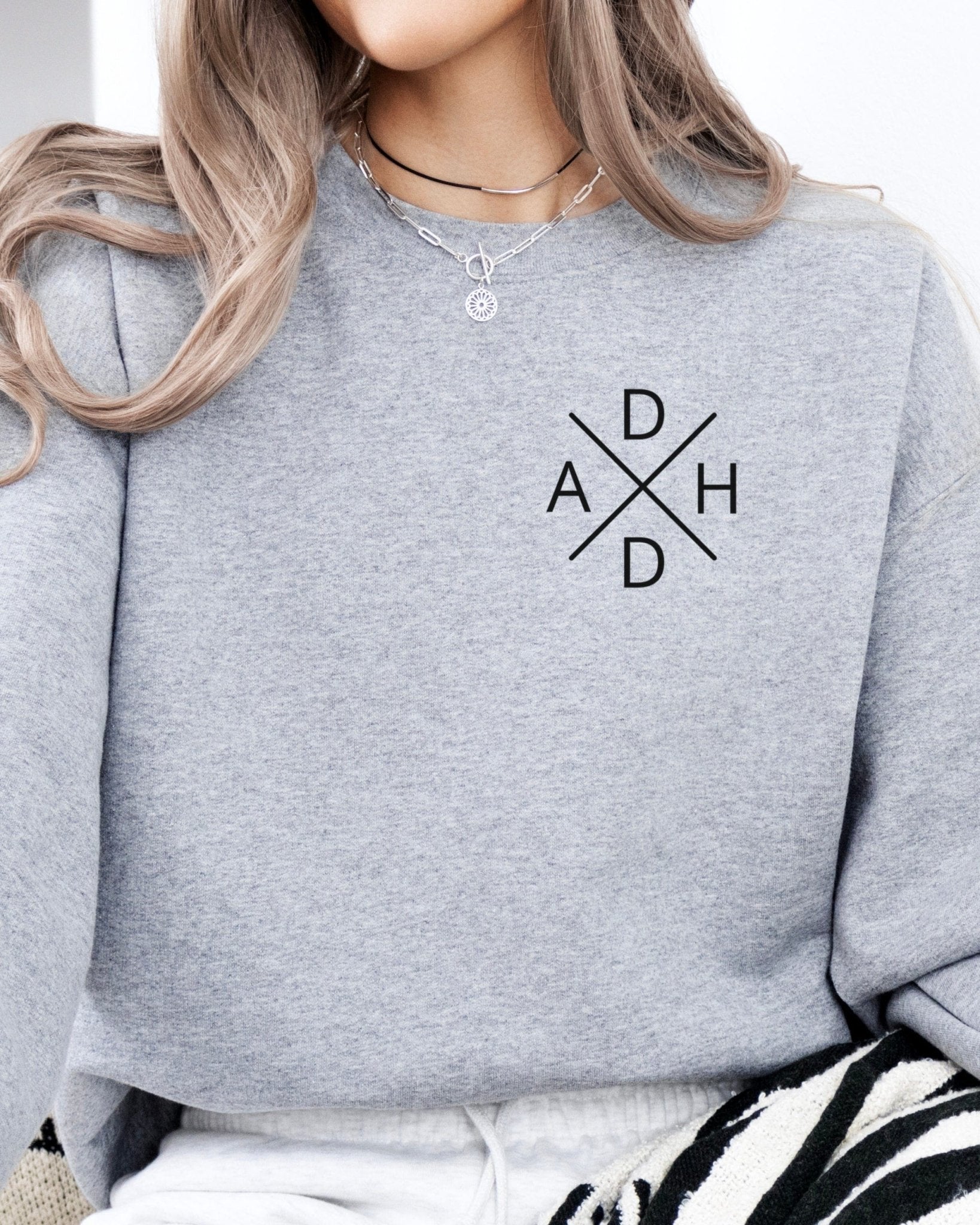 Autism Sweatshirt - ADHD Cross Sweatshirt - Daily Bloom
